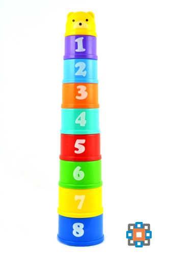Zabawka edukacyjna klocki liczby i litery
