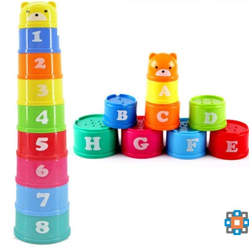 Zabawka edukacyjna klocki liczby i litery
